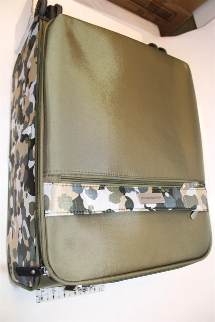 Samantha Brown Olive Geo Camo 2PC Set Carry On / Tote NEW Luggage S7655-35-2PC 2