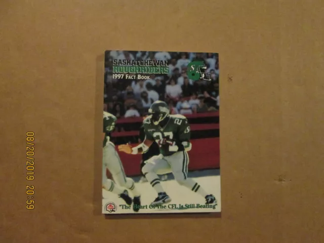 CFL Saskatchewan Roughriders Vintage Circa 1997 Fact Book Football Media Guide