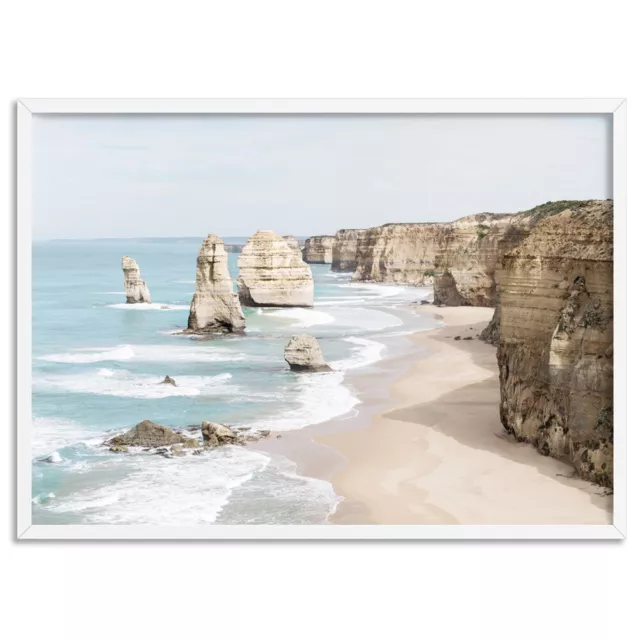 12 Apostles Ocean Landscape Art Print. Australian Coastal Poster | BOC-75