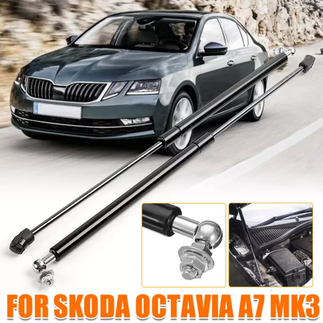 2Pcs Gas Shock Hood Shock Strut Damper Lift Support For Skoda Octavia A7 MK3 UK