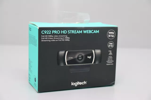 Logitech C922 HD Pro Stream Webcam - Full HD 1080p 30fps Video-Streaming Kamera