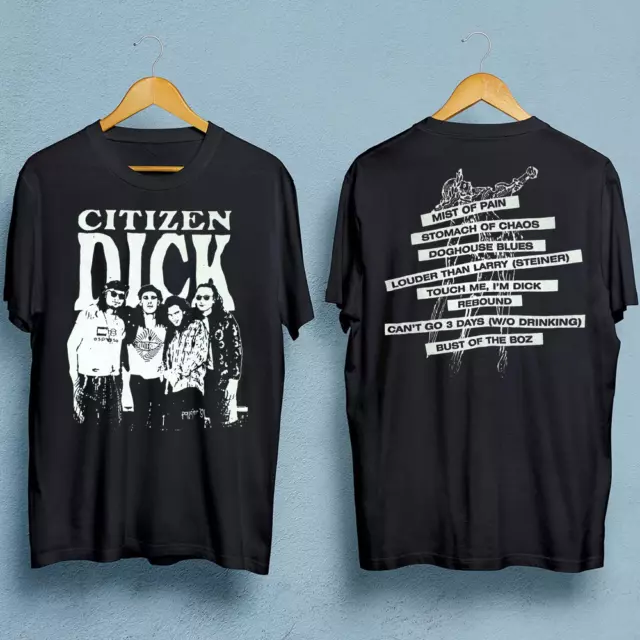 Citizen Dick band Concert Tour Double-sided Men Vintage T-shirt Black Unisex