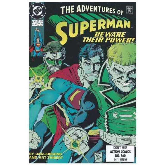 Adventures of Superman (1987 series) #473 in Near Mint condition. DC comics [o%
