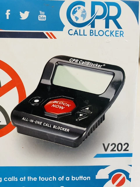 CPR Call Blocker V202 Block Unwanted Telemarketing Robo Calls USA