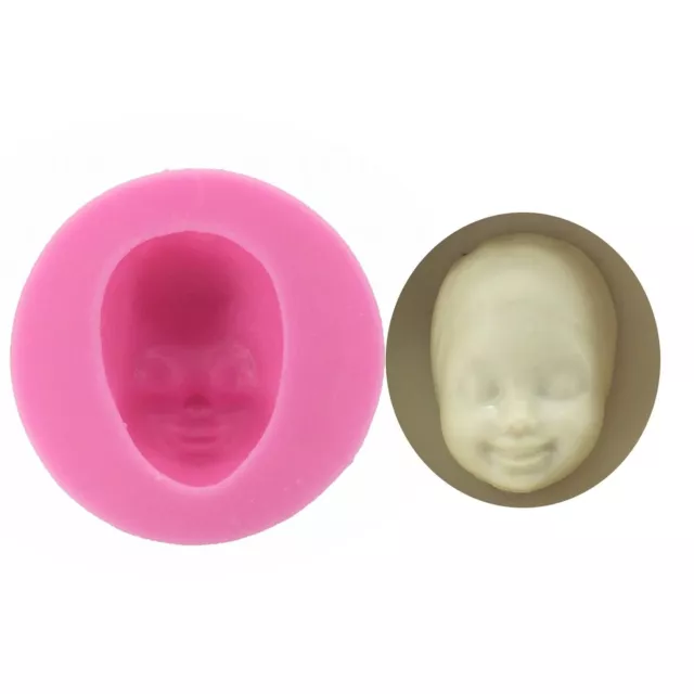 1PC Baby Face Silicone Mold Chocolate Cake Decorating Mould Candy Baking Tool