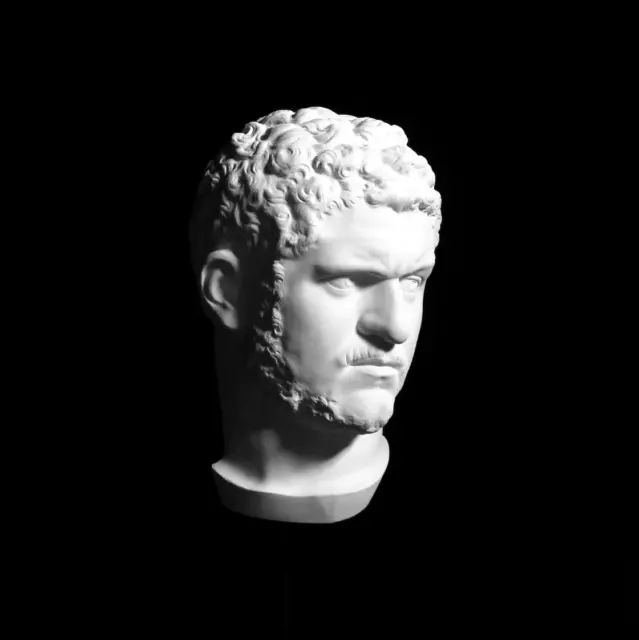 Caracalla Plaster Sculpture, Roman Emperor Plaster Cast Copy, Wall Hanging Art