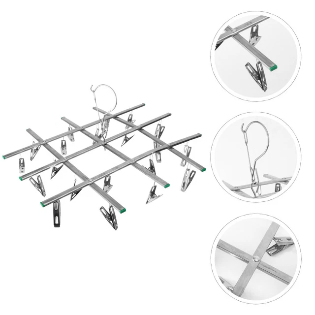 Stendino Sospeso Stendibiancheria Appendiabiti Metallo Clessidra