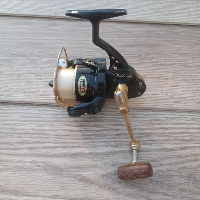 MITCHELL 300X GOLD Edition Spinning Reel 10 Bb In Working Condition! $25.00  - PicClick