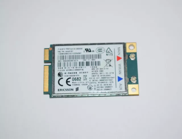 Lenovo Thinkpad : carte WWAN, 3G - FRU 04W3767 Ericsson F5521gw