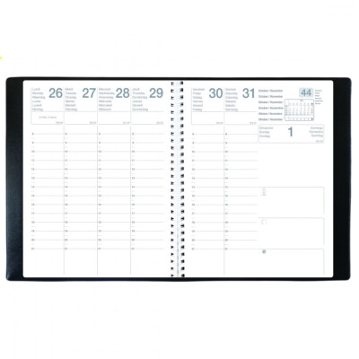 Lecas Agenda Semainier Civil 2022 Format 21x27cm Couverture rigide NEUF 