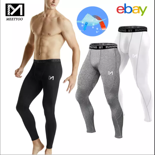 Men's Compression Pants Base Layer Sports Workout Running Tight