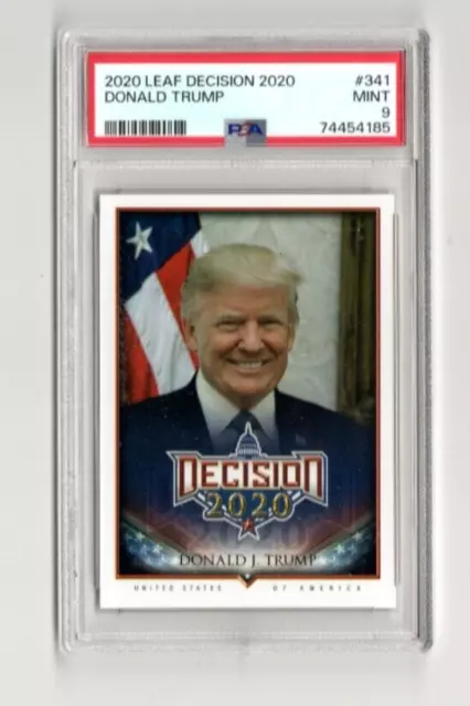 2020 Leaf Decision Donald Trump Card#341 Psa 9 Mint.