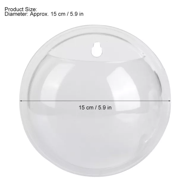 Wall Mounted Hanging Transparent Fish Bowl Acrylic Fish Tank Aquarium D AN