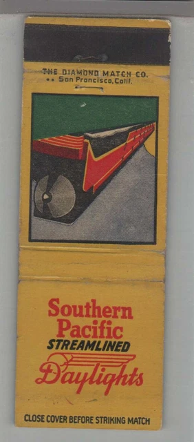 Matchbook Cover - Railroad - Southern Pacific Railway Daylights