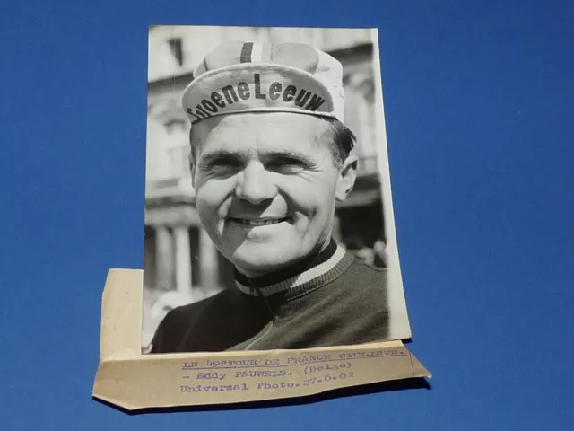 Rare Photo Presse Cyclisme 1962 Tour France Eddy Pauwels Belgique Wielrennen