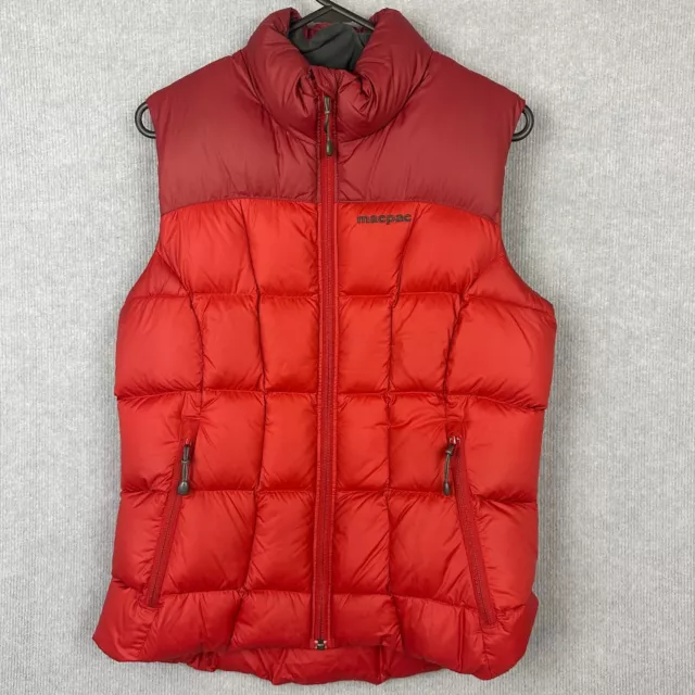 MACPAC VEST WOMENS 10 Red Puffer 600 Loft Duck Down Sundowner Vapourlite 79.95 PicClick AU