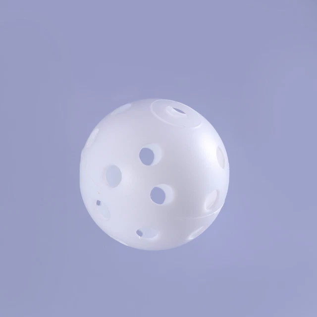 Mototo Lot de 12 balles de baseball creuses légères en plastique avec sac à cordon pour frappe, entraînement de baseball intérieur et extérieur (vert et bleu