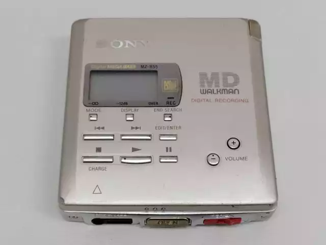 Sony MD Walkman MZ-R55 Unidad Principal Reproductor Grabadora P50110