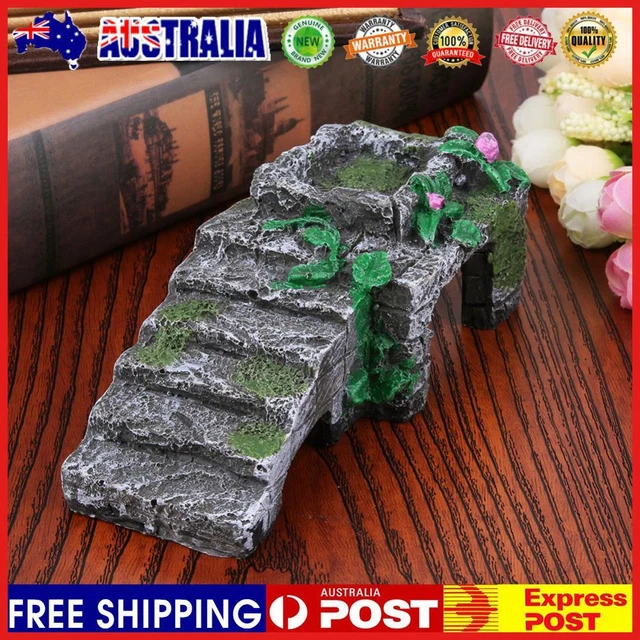 Resin Turtle Reptile Platform Basking Ramp Tank Water Aquatic Climb Ornamen