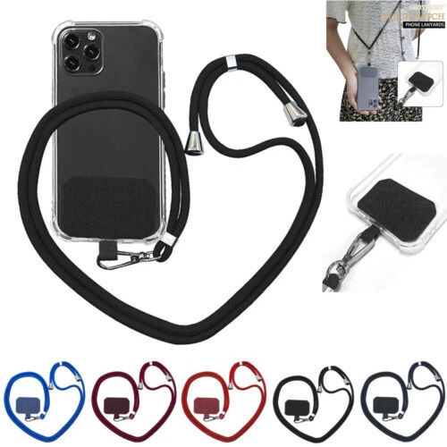 Universal Cross Body Nylon Patch Phone Strap Mobile Phone Lanyard Adjustable