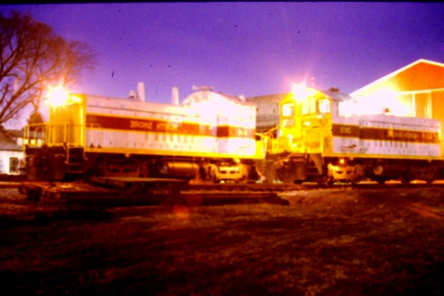 Kodachrome Original Slide North Shore Railroad Diesel Engines 365 & 441 - CC#53