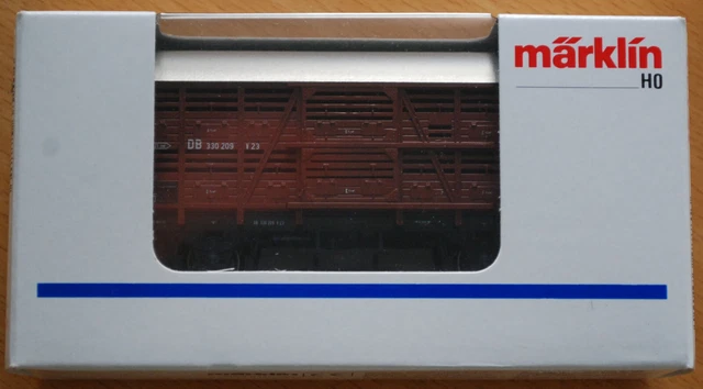 MÄRKLIN 4881 H0 Viehwagen mit Schiebetüren zum Öffnen der DB in OVP EUR ...