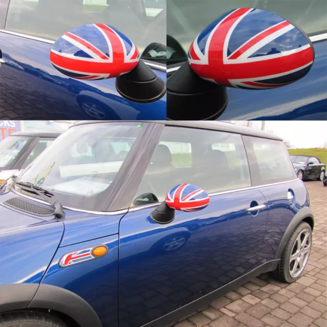 SPIEGELKAPPEN UNION JACK für MINI  ONE COOPER R50 R53 2001-11/2006  R52 -03/2009