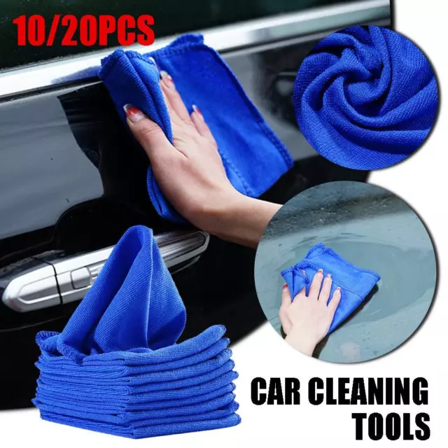 25 Pcs Large Microfiber Cleaning Auto Car Detailing Soft F5 Dus Cloth Towel P5Y2