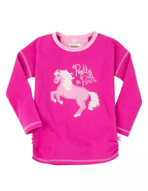 *BNWT* Hatley Girls Fairy Tale Horses Long Sleeved Top Pretty In Pink Pony