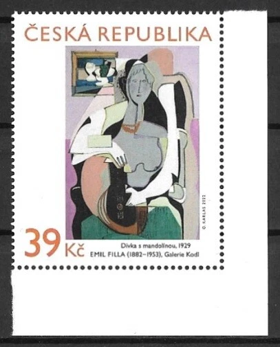 Tschechien Mi.Nr. 1152** (2022) postfrisch/Kunstwerke (Emil Filla)
