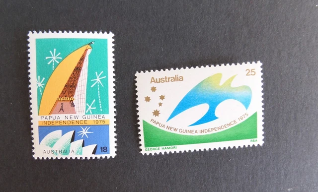 Australia 1975 Independence of Papua New Guinea SG610/11 MNH UM unmounted mint