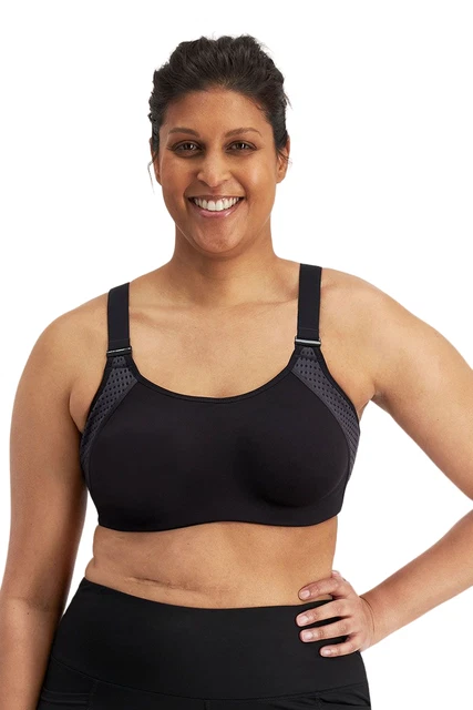 Berlei Womens Proelite Contour Crop Bra Black
