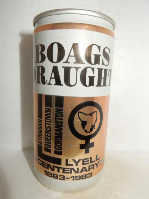 1883-1983 Centenary LYELL BOAGS DRAUGHT Beer can from AUSTRALIA (375ml) Empty