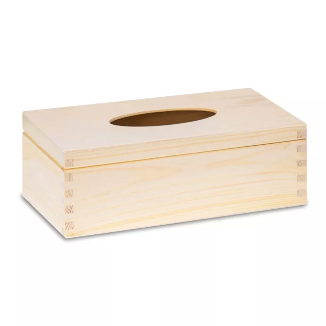 Tücherbox Tücher Box Holz Tissue Taschentuchspender Kosmetiktuchspender 13x25 cm