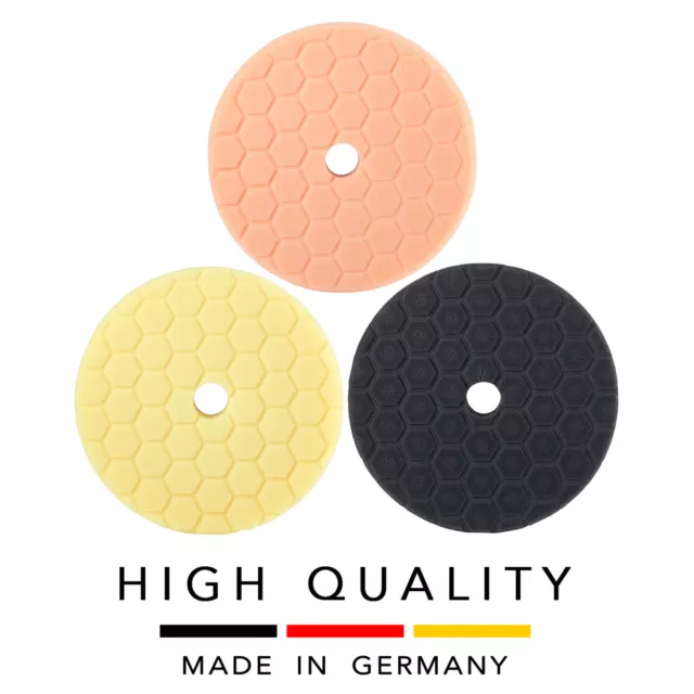 German Dual Action DA Polishing Waxing Buffing Pads 165mm 6.5"