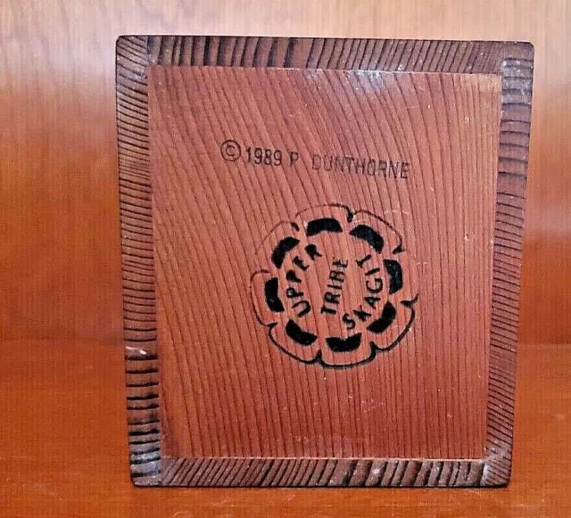 Handmade NW Box with SALMON painted - Upper Skagit Valley Tribe - P Dunthorne
