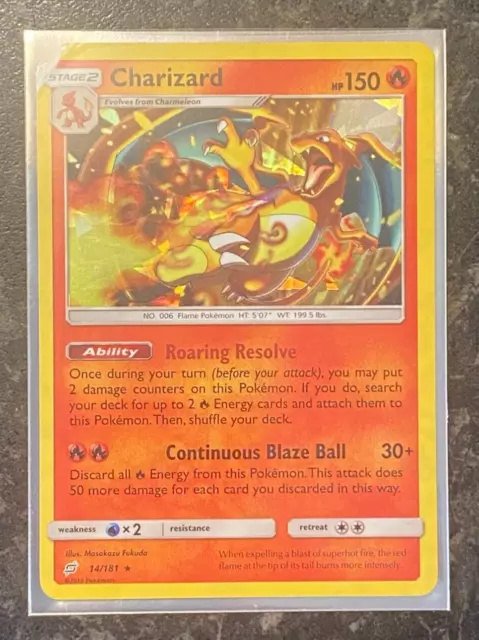 Pokemon Team Up Charizard Sun and Moon 14/181 Holo