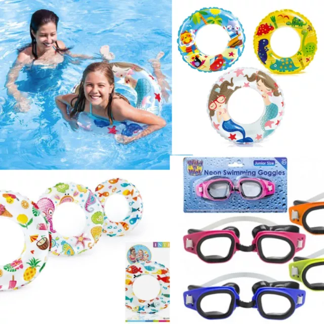 20" 24" Kids Swimming ring Childrens Boys Girls Inflateable pack Learning Aid