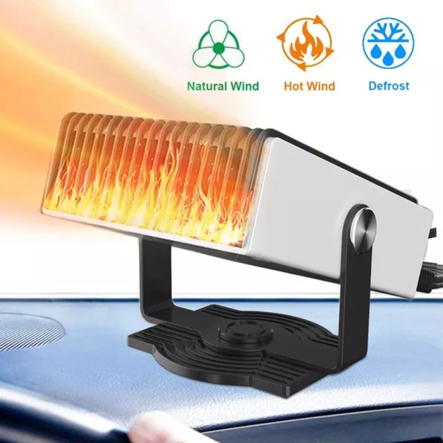 Car Auto Portable Electric Heater Warmer Cooling Fan Defroster Demister 12V 300W