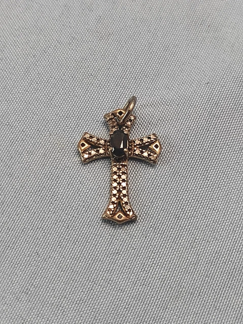 Sterling Silver Cross Pendant Charm Signed B 925 China Tested