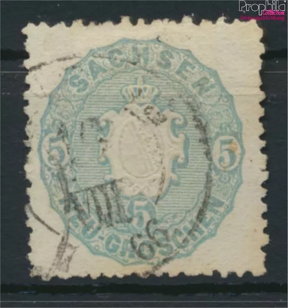 Briefmarken Sachsen 1863 Mi 19a Pracht gestempelt(9108892