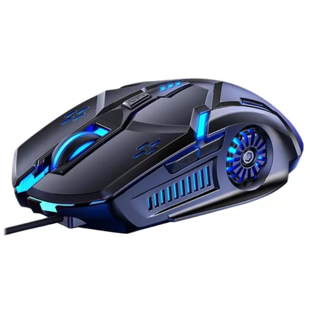 Souris De Jeu 7 couleurs Rétro-éclairage USB Souris Filaire Gamer 3200 DPI 2