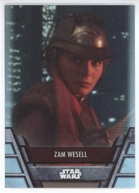 Zam Wesell 2020 Topps Star Wars Holocron Foilboard Parallel Attack Of The Clones