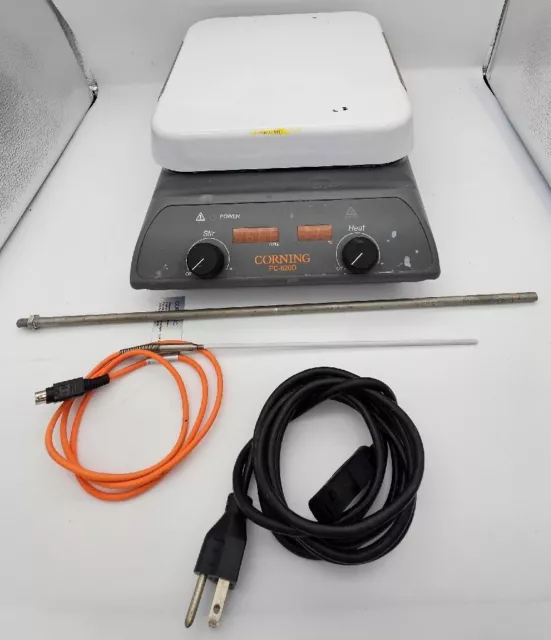 Corning PC-620D Digital Hot Plate Stirrer 10"x10" Ceramic Top 550C 60-1150rpm