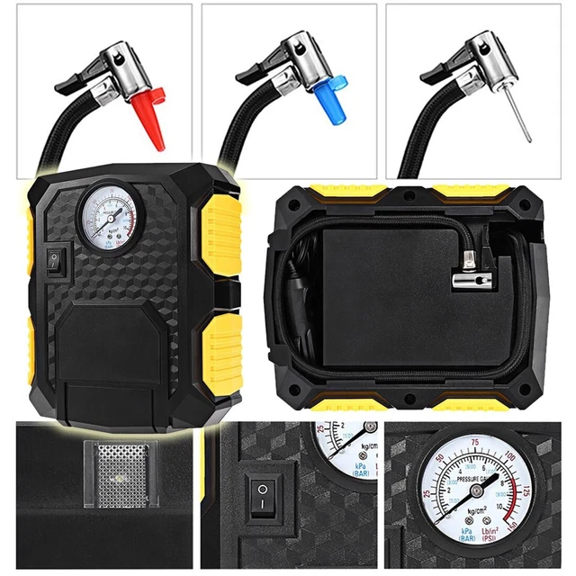 Compresseur Gonfleur Automobile Moto Voiture 12 V 10 Bar Auto Moto CC Van Ballon