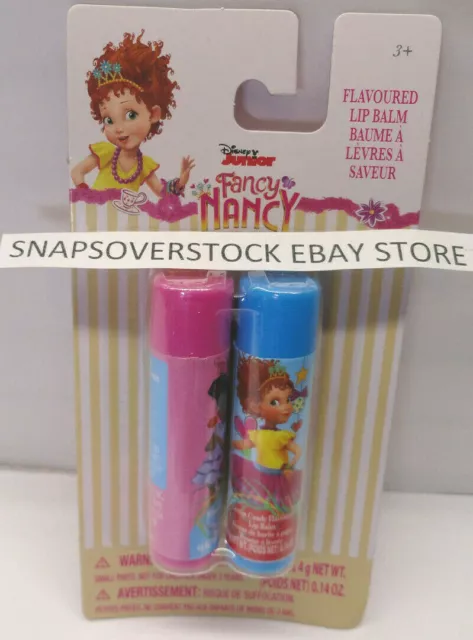 Disney Fancy Nancy, 2-Pc Strawberry & Cotton Candy Flavor Lip Balm 0.14 Oz. Each