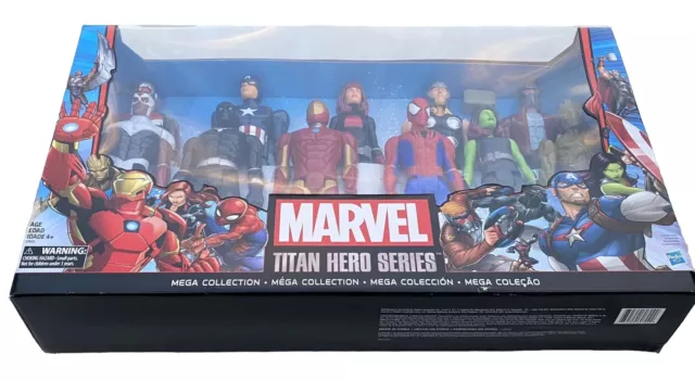 New In Box! HASBRO MARVEL 11pc. TITAN HERO SERIES Spider-Man Thor Groot Iron Man