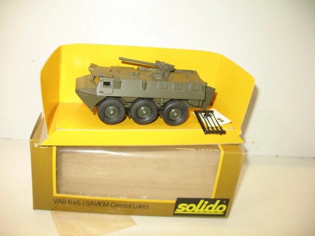 Solido Véhicule Blindé Occasion 2 Blindés VAB 6x6 Au 1/50 Par Solido