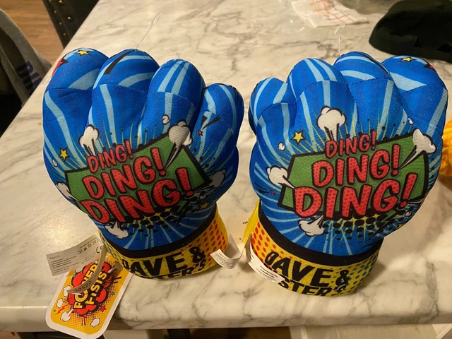Dave & Buster's Power Fists Plush Toys Brand NWT Card Tickets Minions Star Trek