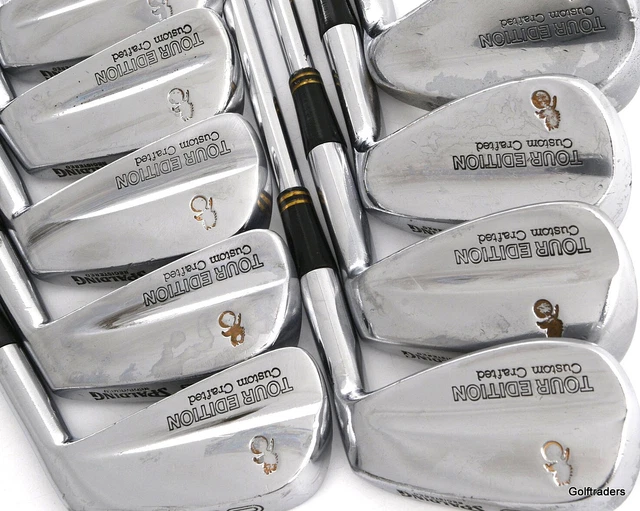 RARE SPALDING TOUR Edition Irons Bird on Ball 3 PW SW Steel